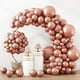 thumbnail image 1 of Kit de globos RUBFAC de látex dorado rosa, 129 unidades, para decoración de fiestas, 1 of 7
