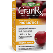 Nature’s Way CranRx® Women’s Care with Probiotics, 7 Billion Active Probiotic Cultures, Urinary Health*, 60 Capsules