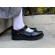 thumbnail image 3 of Zapatos Escolares Flats Hush Puppies Niña Charol Negro, 3 of 5