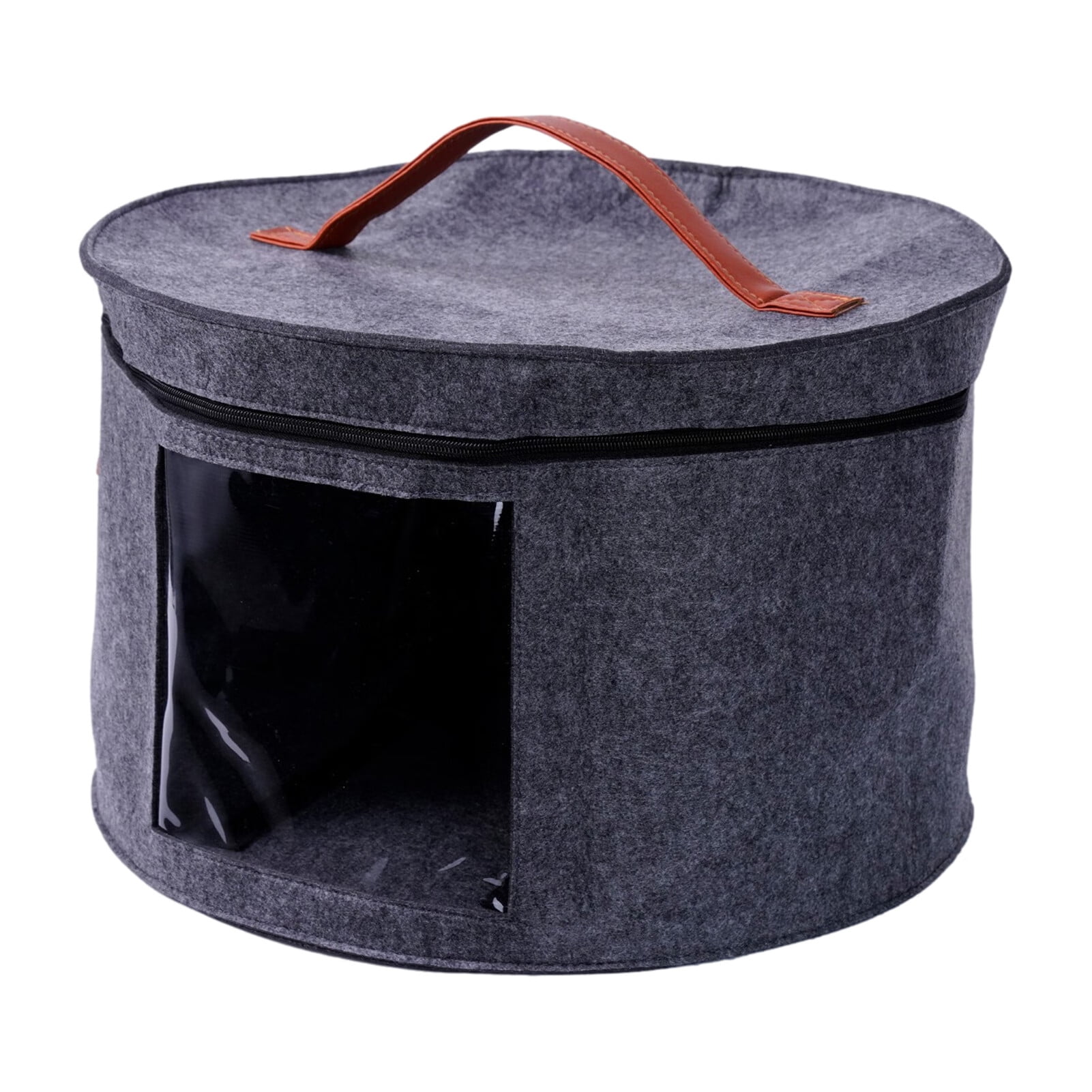 Hat Box Organizer Round Travel Hat Boxes Foldable Hat Stoage Bag