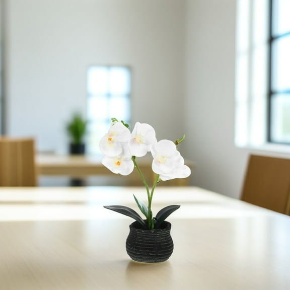 Raindrops  Artificial Phalaenopsis Bonsai Faux Plant Decoration for Home