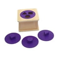 thumbnail image 2 of Juego de rompecabezas de madera Montessori para educación temprana, ayuda para enseñanza, fácil de agarrar, desarrolla habilidades motoras finas para, 2 of 9