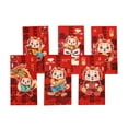 thumbnail image 1 of 6 sobres rojos de Año Nuevo Hong Bao tradicionales decorativos del Año del Dragón 2024 Estilo C, 1 of 8