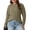 Army Green, variant on PINKSIR Plus Size Sweater Tops for Women Lightweight Button Detail Long Sleeve Crewneck Ribbed Knit Loose Tunic Pullover