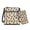 Beige-Dachshund Dog Paw, variant on Cat Daisy Leather Purses Set for Women Crossbody Satchel Purse with Wallet Set Multi Pocket Shoulder Handbag Sling Messenger Bag for Work Shopping Party, Pink