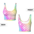 thumbnail image 6 of Uemuo Fish Scale Pattern Women's Sports Bra - High Impact Support, Breathable, and Comfortable Athletic Bra for Running, Yoga, and Workouts, 6 of 9