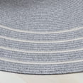 thumbnail image 4 of Safavieh Braided Nikeisha Striped Machine Washable Reversible Area Rug, Light Gray/Ivory, 5' x 5' Round, 4 of 12