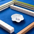 thumbnail image 4 of Mahjong Dice Dish for American Game Tables - Ceramic Tile & Chip Tray for Game Night, Trinket Tray with Tile Holder for Coins, Markers, Jewelry, Accessories & Decor, 4.3"×3.8",Green, 4 of 9
