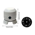 thumbnail image 4 of Rechargeable Rotating LED Projector Night Light, Christmas Snowflake Rotating Projection Lamp, Warm Decorative Projector Light for Bedroom Xmas Holiday Indoor Party Wall Ceiling Decor, 4 of 5