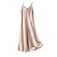 thumbnail image 1 of Vestido camisero de satén sedoso con tirantes sin mangas para mujer de Laklulu, vestido de fiesta para invitados a la boda, vestidos formales de noche para cóctel, champán, L, 1 of 5