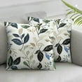 thumbnail image 3 of Acheng Outdoor Pillows for Patio Furniture, Square Outdoor Throw Pillows with Inserts, Decorative Toss Pillows for Garden Couch Home Sofa Office Chair, Pack of 2, Breeze Leaves Beige 22x22in, 3 of 7