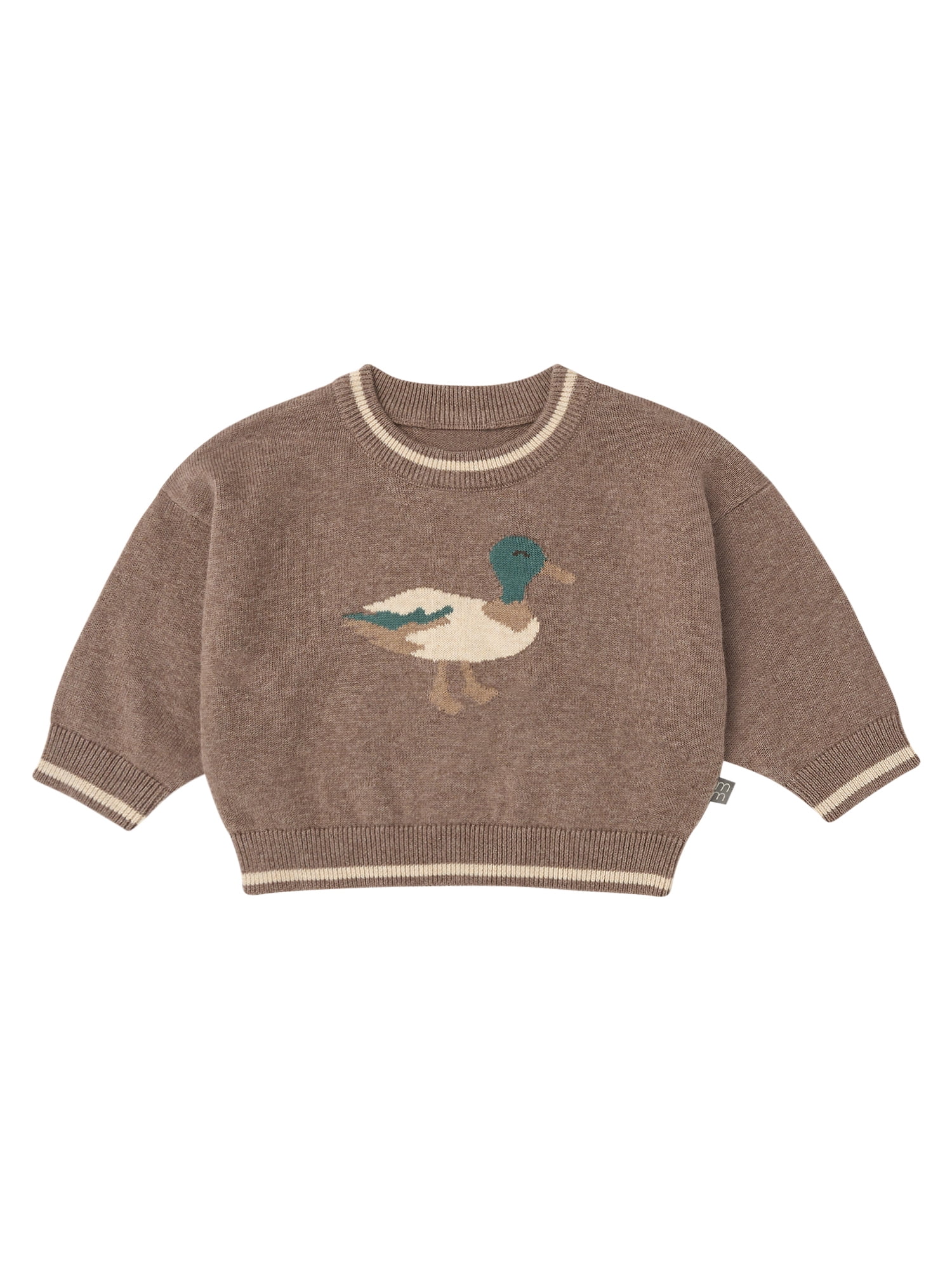 Modern Moments by Gerber Baby Boy Jaquard Sweater with Tipping Detail, Sizes 0/3 Months - 24 Months