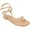 Tan, variant on Journee Womens Charra Buckle Flat Sandals