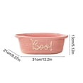 thumbnail image 4 of Halloween Basket 3D Embroidered BOO! Pumpkin Tote, Durable Polyester Candy Basket with Spooky Lettering for Party Decor, Gift Storage and More by OVFUIZ, 4 of 7