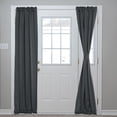 thumbnail image 1 of Cortinas de Puerta Opacas, Cortina de Ventana de Puerta Lateral Francesa para Privacidad, 25" x 72", 1 Panel, 1 of 7