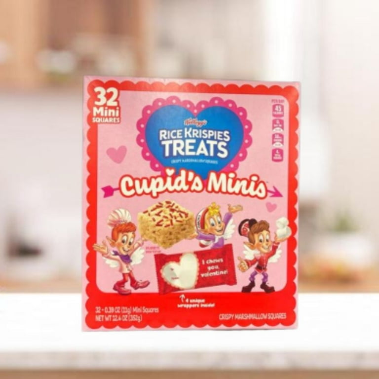 Kellogg's Rice Krispies Treats Cupid's Minis, 32 Mini Crispy