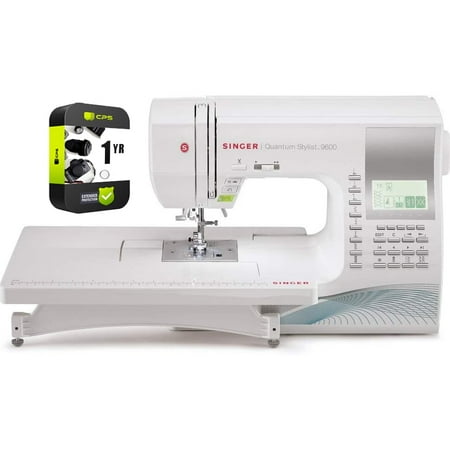 Restored Singer 9960 Quantum Stylist Computerized Sewing Machine Bundle with 1 YR CPS Enhanced Protection Pack (Refurbished)