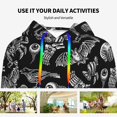 thumbnail image 4 of Salouo Skull bird bat spider Pattern Hoodie Sweatshirts for Women, Autumn Pullover Hoodie Workout Sweat Women's Long Sleeve Preppy Sweatshirts-XX-Large, 4 of 7