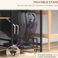 thumbnail image 6 of Rustic Brown Printer Cabinet With . 3-level Adjustable Shelf, Movable Handles, Office Storage Equipped Stand, Brown. Shelf For Tidy Office. Stable Wheels. Enhances Home Appearance, 6 of 6