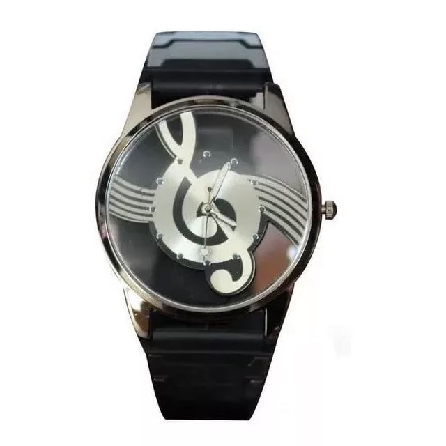 Reloj Nota Musical Pulsera De Mano Análogo Ajustables Deluxe