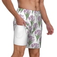 thumbnail image 6 of Rocae Tulips Flowers for Men's Swim Trunks Quick Dry With Two Side Pockets and One Lined Patch PocketXX-Large, 6 of 9