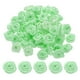 thumbnail image 1 of Uxcell 100Pcs 1.5cm Mini Rosas de Cinta para Manualidades Flores de Tela Artificial, Verde Claro, 1 of 5