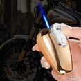 thumbnail image 4 of YIKA Motorcycle Tank Shaped Lighter Labor-saving Rocker Arm Ignition Straight Forward Windproof Lighter Gold, 4 of 6