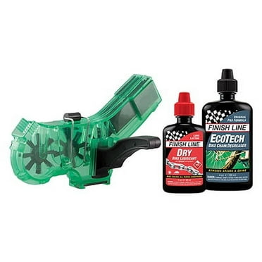 Finish Line Shop Quality Bicycle Chain Cleaner Kit with Lube and Degreaser