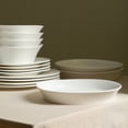 thumbnail image 2 of Stone Lain Quadro 4-Piece Pasta Bowl Set Porcelain, White, 2 of 6