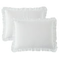 thumbnail image 6 of My Texas House Angelina Draping Ruffle Polyester Adult 2-Piece Bedspread Set, Bright White, Twin, 6 of 6