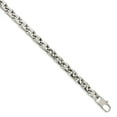 thumbnail image 4 of Stainless Steel Fancy Chains Necklace Chain Chisel Polished 24 inch Square Link 10 mm, 4 of 6