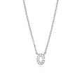 thumbnail image 1 of Diamondlite Collier Mini Initiale C en Zircon Cubique - Argent, 1 of 1