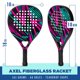 thumbnail image 3 of Set de raquetas de pádel Franklin Sports Axel 2 de fibra de vidrio con funda, 3 of 9