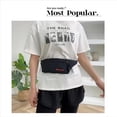 thumbnail image 4 of Fnochy Waist Bag for Men Women, Large Capacity Messenger Bag, Travel Waist Pack, Adjustable Belt, Versatile Sports Fanny Pack for Phone and Essentials, 4 of 5