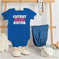 thumbnail image 3 of Cutest Big Sister Sibling Family Bodysuit Jumper Girls Infant Baby Brisco Brands 18M, 3 of 6