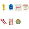Baseball Party Supplies Party Pack For 32 With Gold #1 Balloon