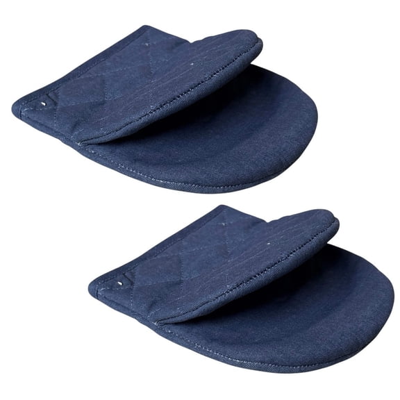 Mini Oven Mitts, 2 Pcs Kitchen Gloves, Heat Resistant and Soft Quilted Cotton Lining for Safe Backing Cooking Barbecue. Size: 5.5” x 7”