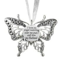 UYUH Butterfly Christmas Tree Pendant Memorial Ornament for Loved Ones Loss Sympathy Gift Keepsake Holiday Decoration Celebration of Life Christmas Remembrance Decor