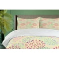 thumbnail image 4 of Ambesonne Colorful Duvet Cover Sets, Flowers Polka Dots, 2-King, Multicolor, 4 of 7