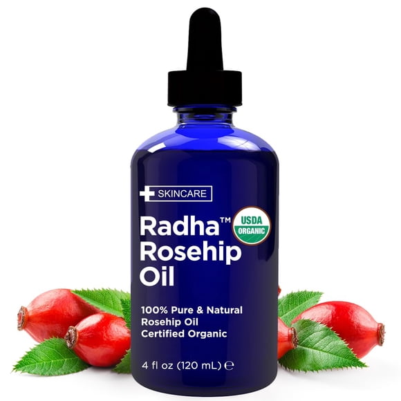 Radha Beauty Aceite de Rosa Mosqueta Org&aacute;nico 100% Puro, 120 ml