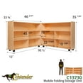 thumbnail image 4 of Contender Extra Large Folding Mobile Storage Organizer with Rolling Casters, 4 of 8