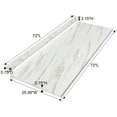 thumbnail image 7 of Miekor Furniture Countertop,Wood Countertop for DIY, Washer Dryer Counter Top, Table Top for Office Desk and Kitchen Table, 72" L x 25.56" W x 0.75" H (Drama Marble) 12314, 7 of 7