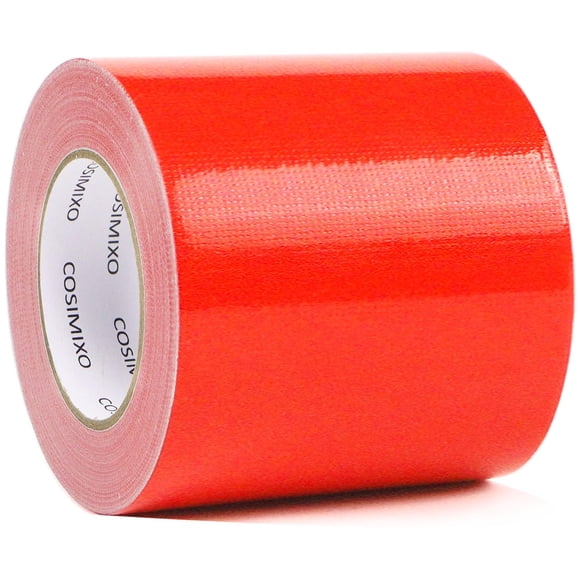 Cinta adhesiva COSIMIXO roja, resistente, 4 pulgadas x 50 m, impermeable