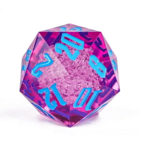 Light Purple/Blue Titan 55mm Jumbo d20 | Dungeons and Dragons | Colossal Dice