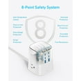 thumbnail image 4 of Anker Charging Station (100W), 9-in-1 USB C Power Strip with 300J Surge Protection, Compatible for iPhone 16 and MacBook, 5 ft Flat Cable and Plug, 4 USB-C and 2 USB-A Ports, 3 AC Outlets, 4 of 6
