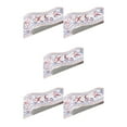 thumbnail image 1 of Wweixi Stylish PVC Waterproof Waist Line For Wall Sturdy And Easy To Clean Wood Marbling SelfAdhesive Skirting Line Safe white vine flower 5Set, 1 of 6