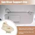 thumbnail image 3 of 2pcs Beige Plastic Sun Visor Support Clip Retainer No.1AR26BD1AA/1AR26DW1AA for Dodge Nitro 2008-2012, 3 of 6