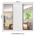 thumbnail image 3 of Ropero Closet Madesa Royale 3 Puertas 2 Espejo Blanco, 3 of 5
