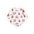 thumbnail image 2 of Baby Halloween Romper 6M 12M 18M 24M Long Sleeve Round Neck Cartoon Pumpkin Print Bodysuit Newborn Clothes, 2 of 10