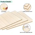 thumbnail image 3 of 12 Pack Sheets 12 x 8 x 1/13 Inch Thin Plywood Wood Sheets Unfinished Wood Squares Boards Balsa Woo, 3 of 5